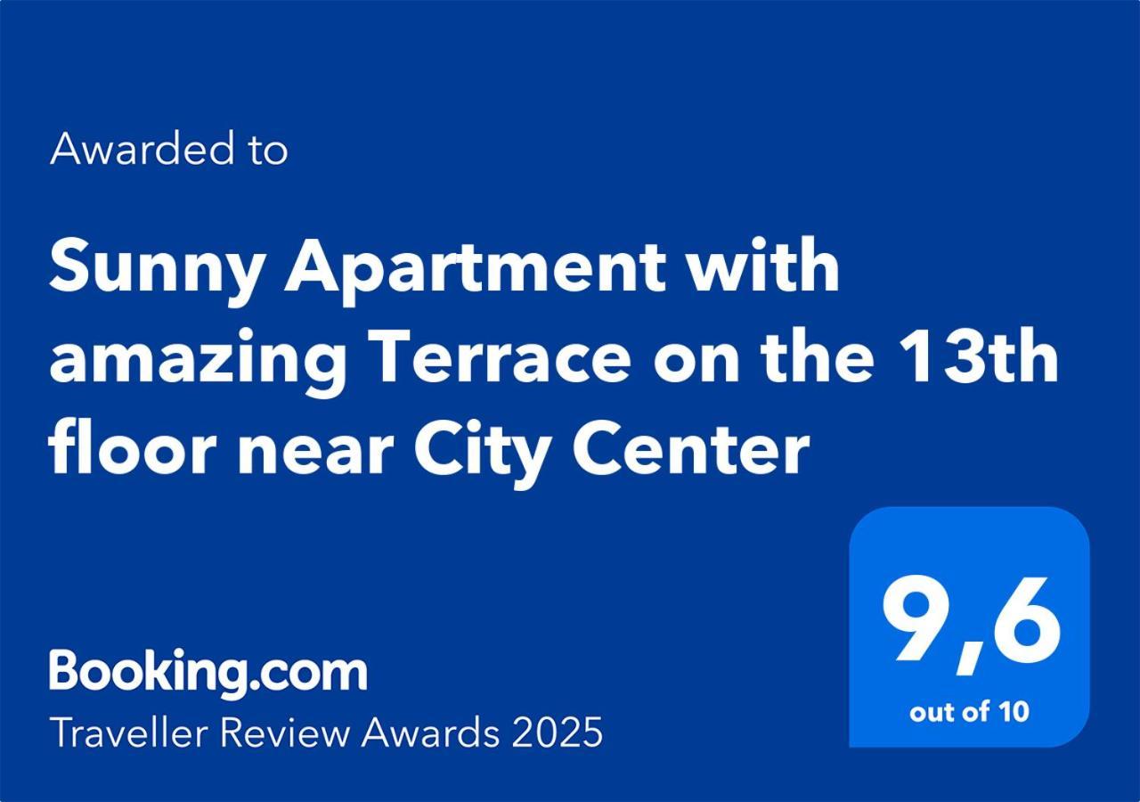 Sunny Apartment With Amazing Terrace On The 13Th Floor Near City Center Bratislava Exteriör bild